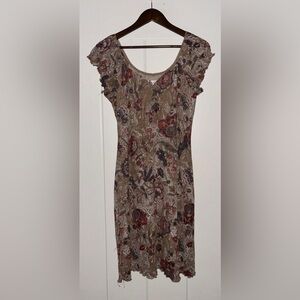 Vintage Giorgio Fiorlini‎ Collection Women Mini Dress Floral Chiffon Size 10